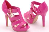 El Naturalista EyeCatchShoes - Womens Gina T-Bar Platform Shoes Fushia Size 3