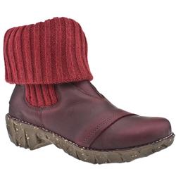 El Naturalista Female Iggdrasil Sock Boot Leather Upper Casual in Red