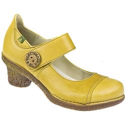 Female Tesela 740 Leather Upper Leather Lining Casual Shoes in Mustard