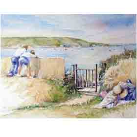 Elaine Jeffreys Waiting..... by Elaine Jeffreys Overseas Delivery