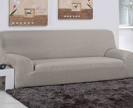 Elainer Home Living Carla 3 Seater Sofa Cover Colour: Linen