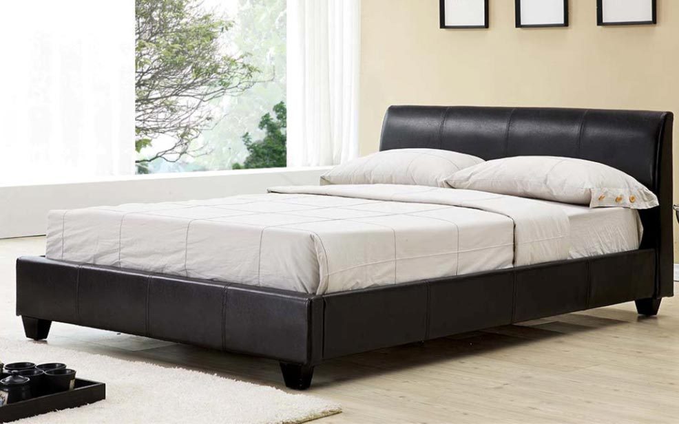 Elan Galaxy Faux Leather Bedstead, King Size,