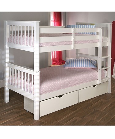 Elan Pavo White Bunk Bed