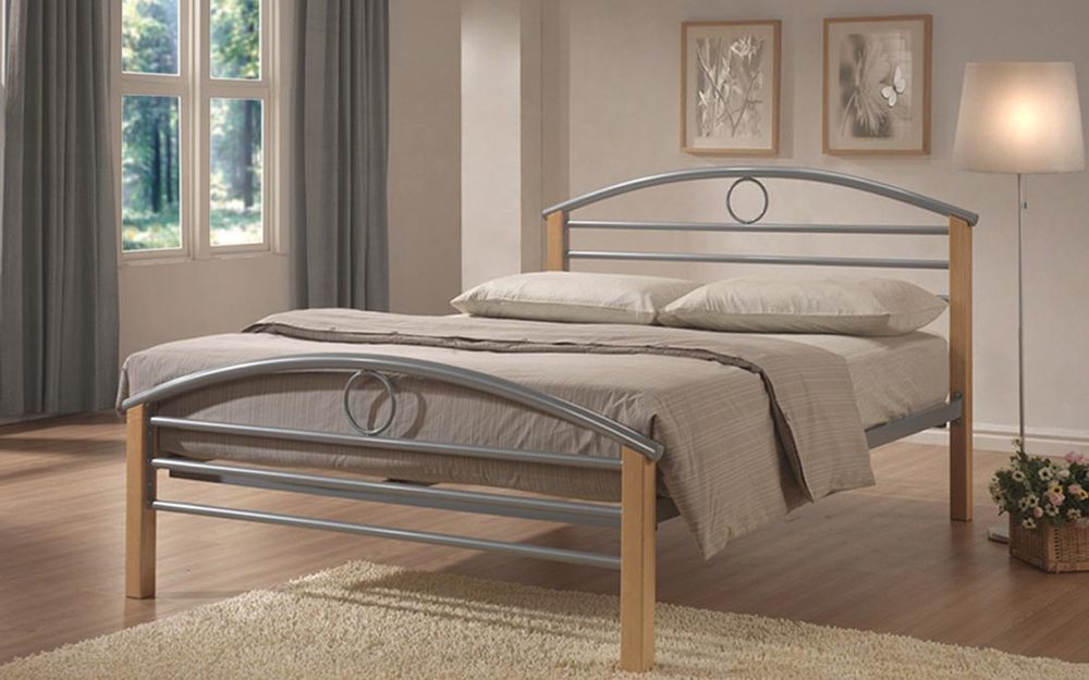 Pegasus Metal and Wooden Bedstead, Small
