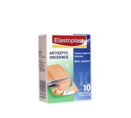 elastoplast antiseptic dressing 10