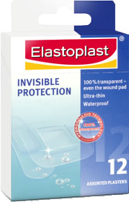 elastoplast Invisible Protection Plasters 12