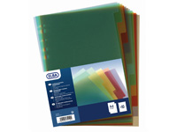 Elba A4 10 part rigid translucent polypropylene