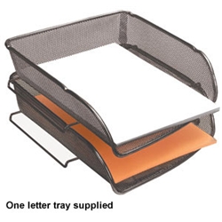 Elba Mesh Letter Tray Front-loading Metal