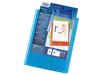Elba Polyvision blue display book with 20 pocket