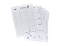 Elba Sprint 10 part clear tab A4  printable