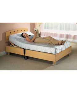 electric Adjustable Single Bed - Sprung Mattress