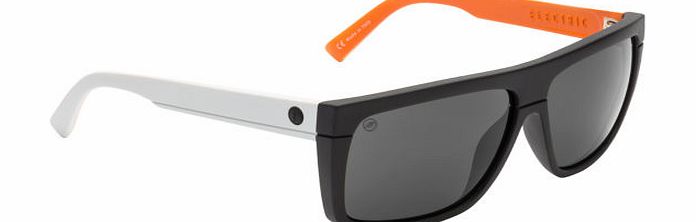 Electric Mens Electric Black Top Sunglasses - Orange