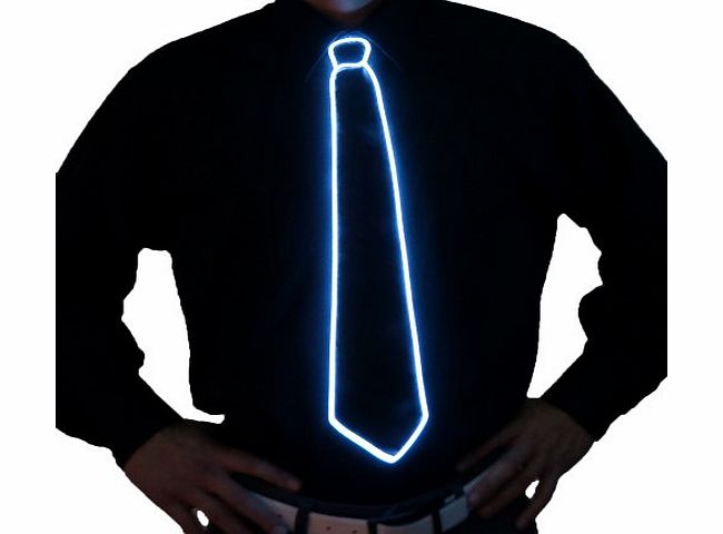Electric Styles UK Light Up Tie (White)