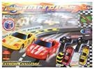 Electric Wireless Radio Controlled Slot Car Set With More Straights: As Seen