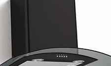 ElectrIQ eIQCHCGBB70 70cm Curved Black Glass