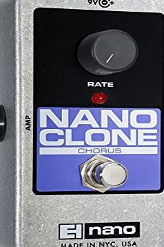 electro-harmonix Electro Harmonix Nano Clone Pedal for Electric Guitar Silver