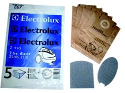 ELECTROLUX E67N vacuum cleaner bags. Pack of 5