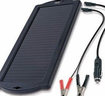 ELECTRONICSFORALL Solar Battery Charger - 12v ideal for Cars, Caravans, Tents and Boats