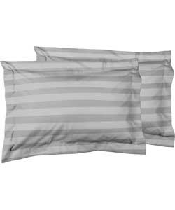 Elegance Mink Satin Stripe Pair of Oxford