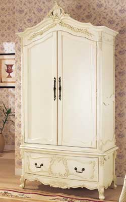 elegance PAINTED DOUBLE WARDROBE WITH DRAWER