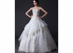 Elegant Luxurious Organza Satin Wedding