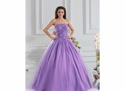 Elegant Strapless Prom Dresses Prom Party Lilac
