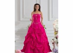 Elegant Strapless Prom Dresses Prom Party Rose