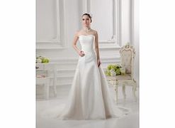 Elegant Terse Strapless Sweetheart Satin