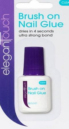 Elegant Touch Brush On Nail Glue 6ml