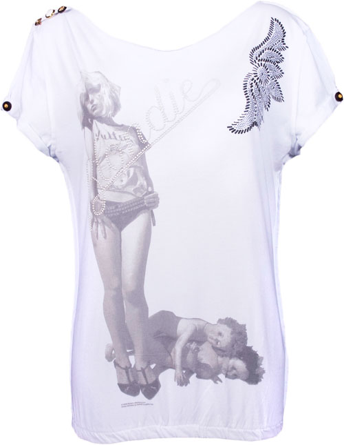 Elegantly Waisted Ladies Oversized Blondie T-Shirt from Elegantly