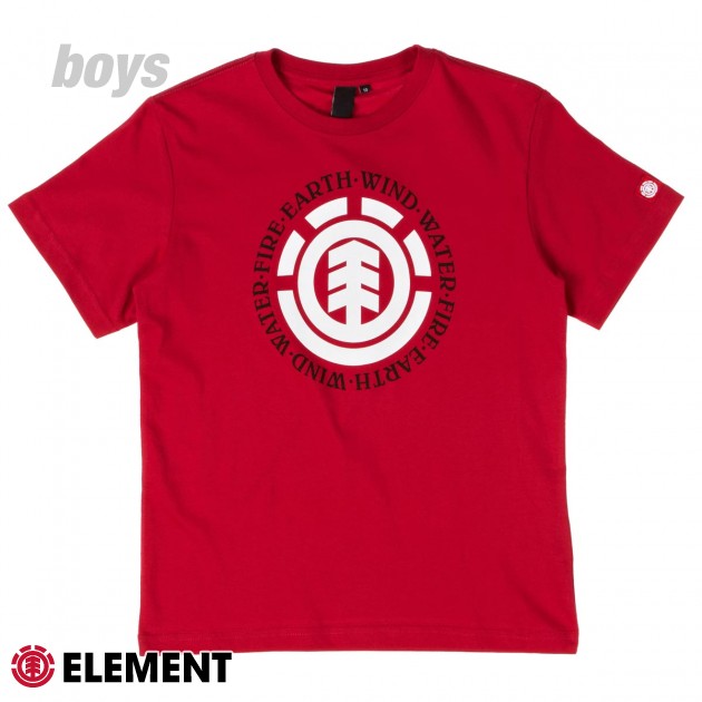 Boys Element Elemental T-Shirt - Red