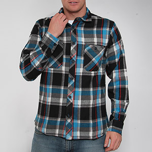 Broome Flannel shirt - Steel