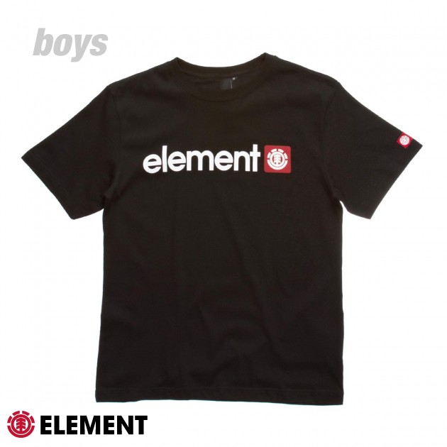 Element Logo Boys T-Shirt - Black