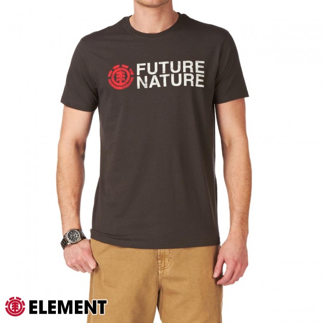 Mens Element Future-Nature T-Shirt - Raven