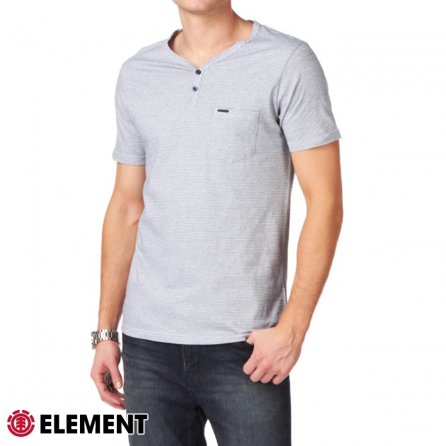 Mens Element Harlem Knit T-Shirt - White