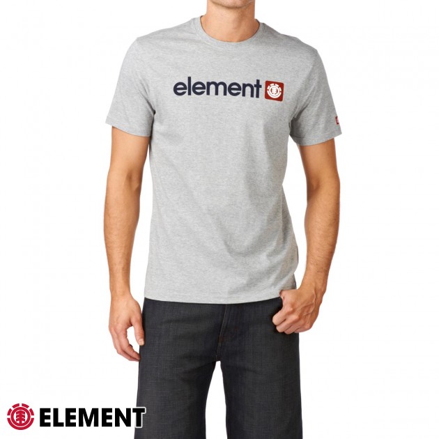 Mens Element Logo T-Shirt - Grey Heather