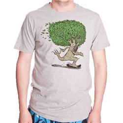 Pushin Tree T-Shirt - Grey Heather