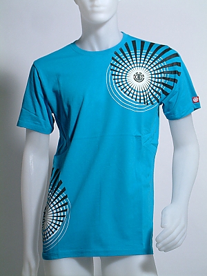 Element Spiral Ss Tee Shirt - Turquoise