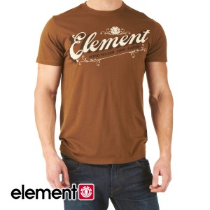 T-Shirts - Element Scripto T-Shirt - Mocha