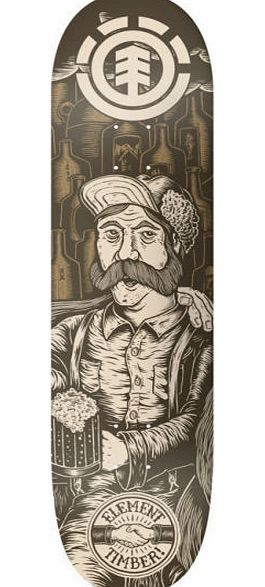 Element Timber Logo Dude Skateboard Deck - 8 inch