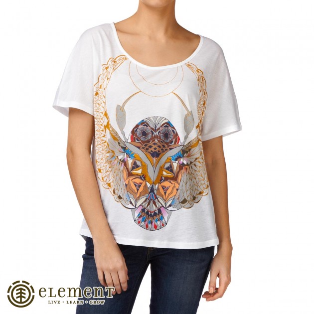 Womens Element Scarab T-Shirt - White