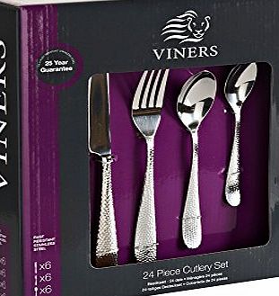 NEW - Viners Glamour 24 piece cutlery set - Stainless Steel - Brand New in a Presentation box - Quality Brand