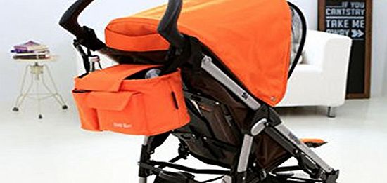 ELENXS Stroller Organiser Baby Bag With Shoulder Strap,Latest Design Of Storage System For Parents,Fit Majority Of Pushchairs,Car Seats,Bikes,Bicycle,Diaper Bag,Bottle / Cup Holder,Thick,Black