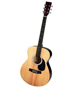 Full Size Natural Finish Acoustic Guitar