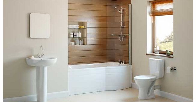 Eliana Bathrooms Eliana Cedar Showerbath Suite inc. Beech Taps -