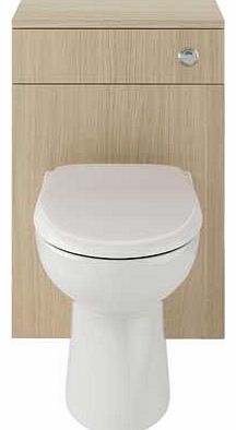 Eliana Bathrooms Eliana Ferne WC Unit Oak with Toilet and Seat