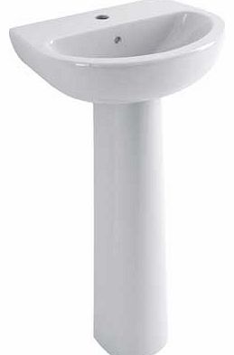 Eliana Bathrooms Eliana Maple 1 Tap Hole Cloakroom Basin with