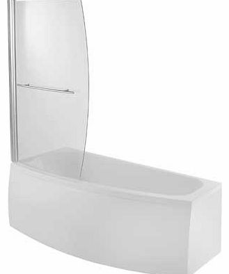 Eliana Bathrooms Eliana Minispace Bath with Front Panel & Screen