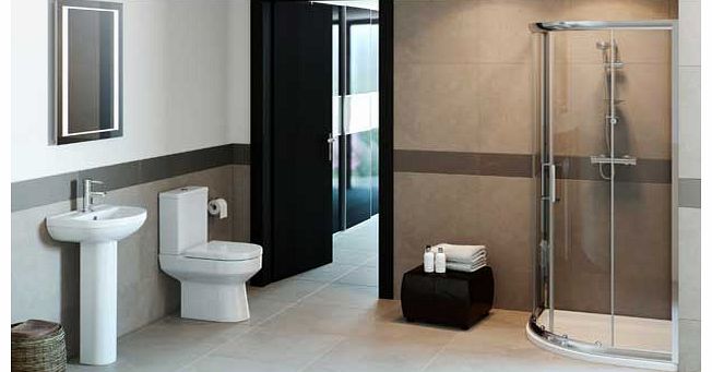 Eliana Bathrooms Eliana Mulberry Enclosure Suite inc. Ivy Taps