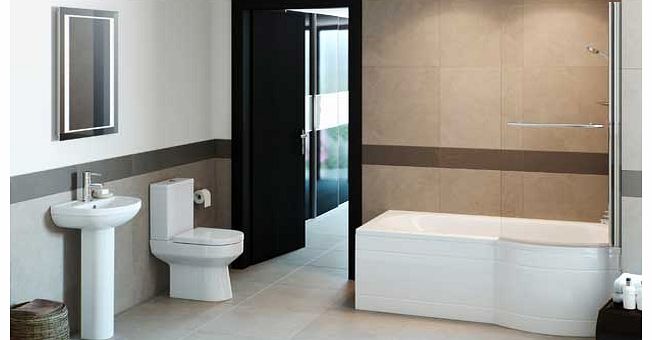 Eliana Bathrooms Eliana Mulberry Showerbath Suite inc. Ivy Taps -